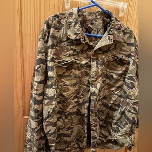 C. E. Schmidt Camouflage Men's long sleeve shirt size XL
